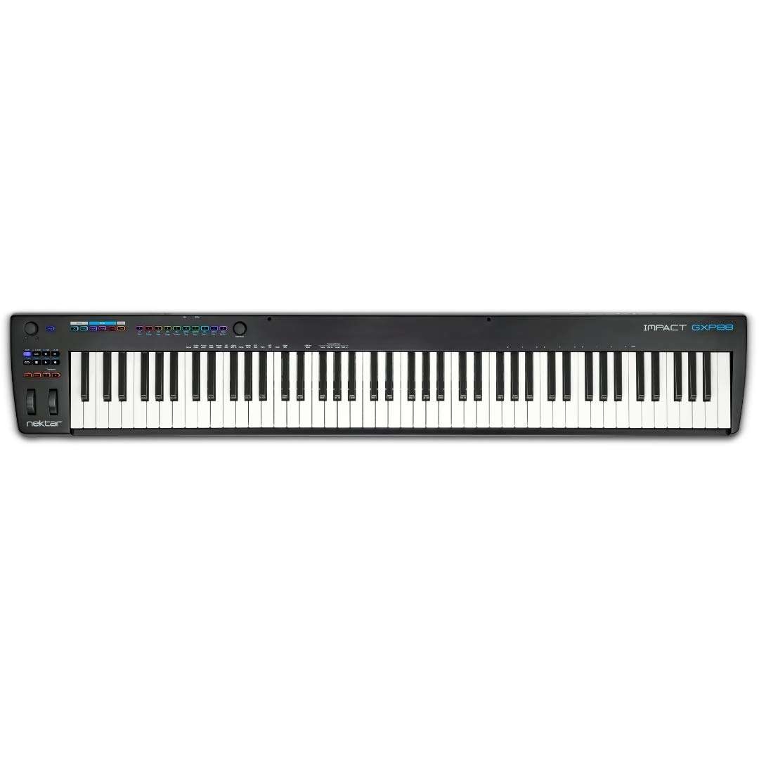 Nektar Impact GXP88 Full-Sized Semi-Weighted USB Midi Keyboard Controller with Velocity and Aftertouch, Nektar Deep DAW Integration and Free Professional Recording Software Bundle 1