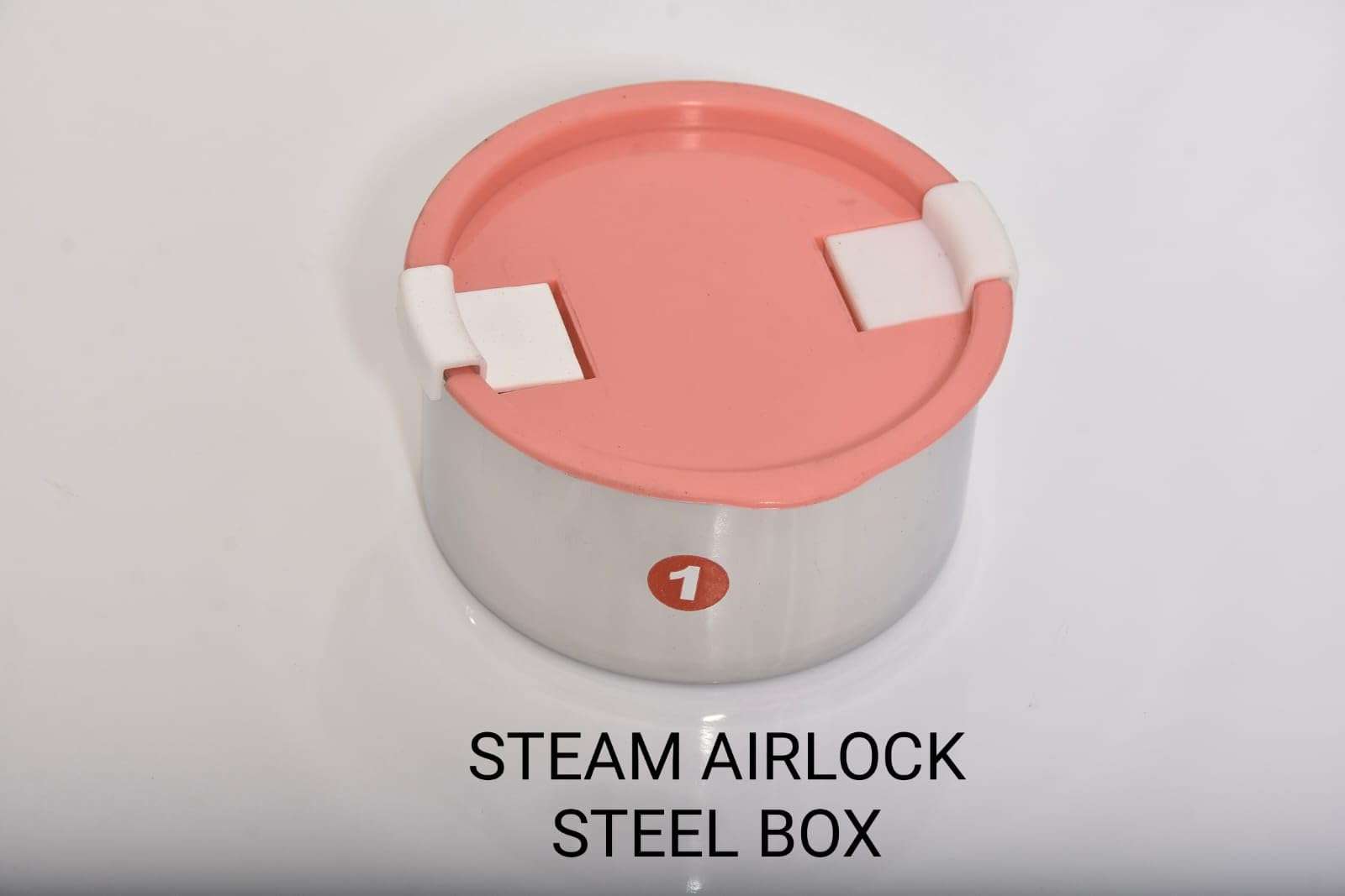 Office Lunch Box I Steam Airlock Steel Tiffin Box I Height 2.25 Inches I Width 4.25 Inches 4