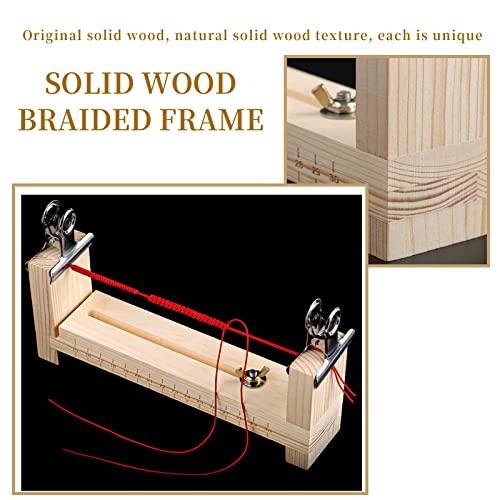 UOIENRT Bracelet Maker, Wooden U Shape Jig Bracelet Making Kit Frame Weaving Braiding DIY Tool Kit, Clear, Onesize 3