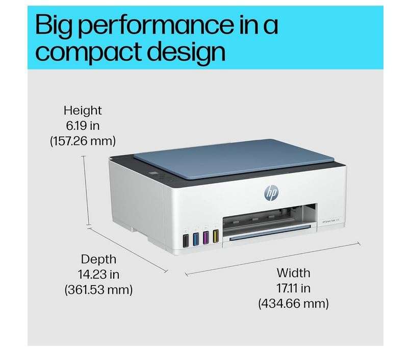 HP Smart Tank 525 All-in-one Colour Printer (Upto 6000 Black and 6000 Colour Pages Included in The Box). - Print, Scan & Copy for Office/Home 4
