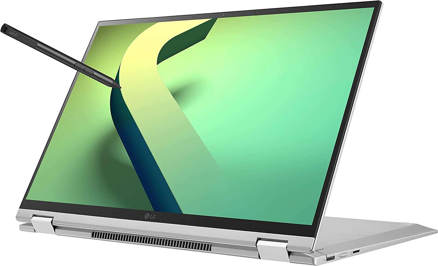LG Gram (2022) 16T90Q-K.AAC8U1 2-in-1 Laptop 16" 2560 x 1600 IPS Display Intel Evo 12th Gen i7 1260P Processor 16GB LPDDR5 1TB NVMe SSD FHD Webcam WiFi 6E Thunderbolt 4 Windows 11 Silver 5