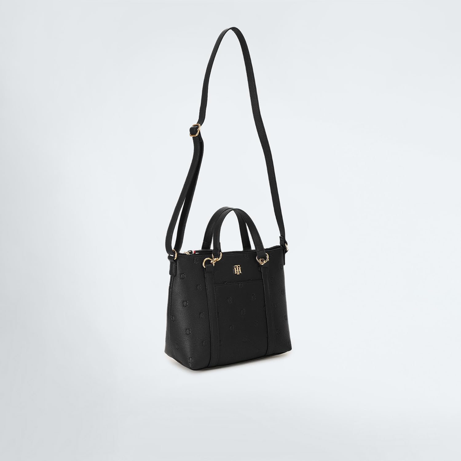 Tommy Hilfiger Pu Black Monogram Women Shoulder Bag (OS) 3