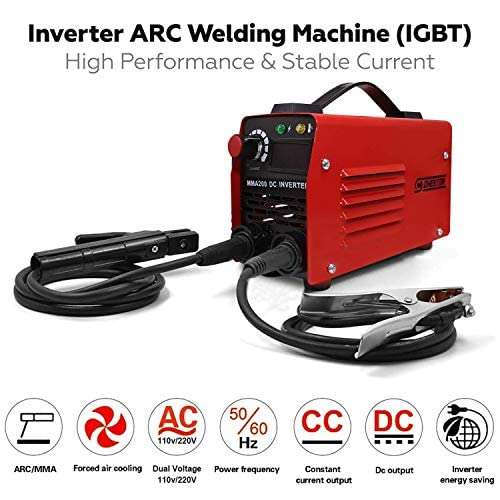 Cheston 200A Portable Inverter ARC/MMA Compact Welding Machine with IGBT | with Accessories Mask (Welding Machine) 5