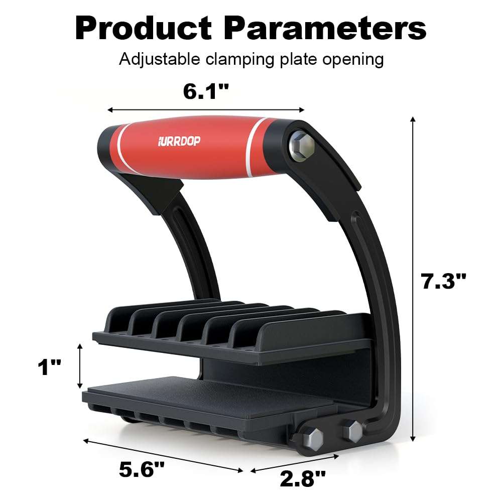 IURRDOP 2PCS Plywood and Panel Carrier, Drywall Carrying and Plywood Lifting Tool for Woodworking, Single Hand Clamp Lifter and Wall Board Handle Gripper for Drywall, Sheet Metal,etc 4