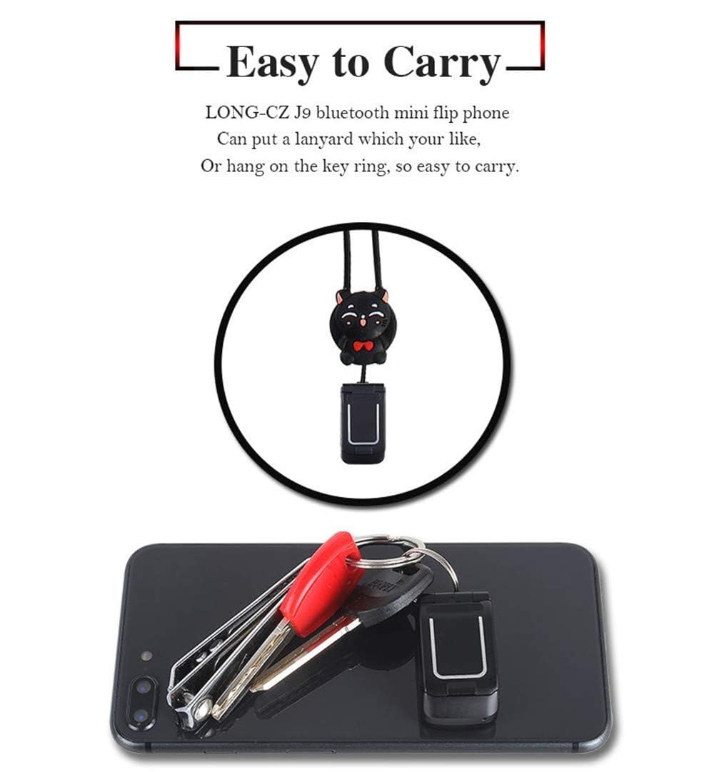 SHIVANSH J9 World's Smallest Flip Mobile Phone Single Micro Sim Support with Bluetooth Dialer and Voice Changer 32 mb Storage 2