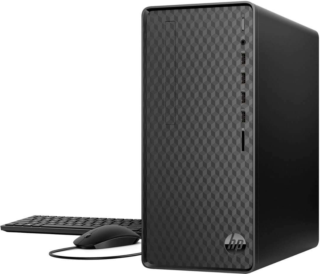 HP Desktop Computer 12th Gen (Intel i3-12100 4-Core, 32GB RAM, 512GB m.2 SATA SSD + 2TB HDD (3.5), Intel UHD 730, AC WiFi, BT, 4 HDMI, 4 USB 3.1, Dark Black, Win 11 Pro) with Dockztorm Hub 4