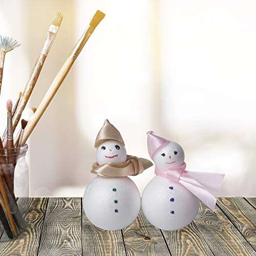 100 Pack Styrofoam Balls (40 piece 2'' inch, 60 piece 1'' inch) -Foam Balls- Foam Craft Balls - Foam Balls For Arts and Crafts- Floral Foam Balls- Bulk Styrofoam Balls-1 & 2 Inch Foam Balls (100 Pack) 5