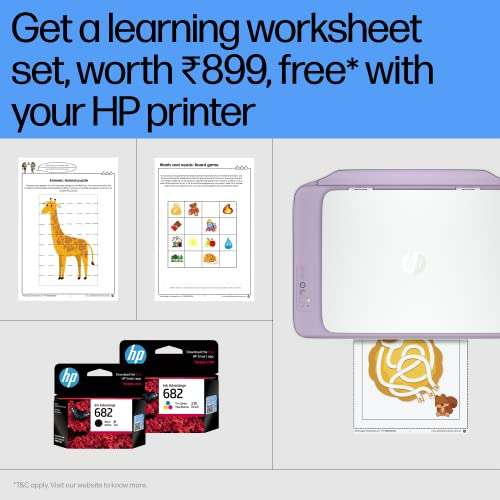 hp DeskJet Ink Advantage 2335 All-in-One Printer, Print, Copy, Scan, Hi-Speed USB 2.0, Up to 7.5/5.5 ppm (Black/Color), 60-Sheet Input Tray, 25-Sheet Output Tray, 1000-page Duty Cycle, Color, 7WQ08B 5