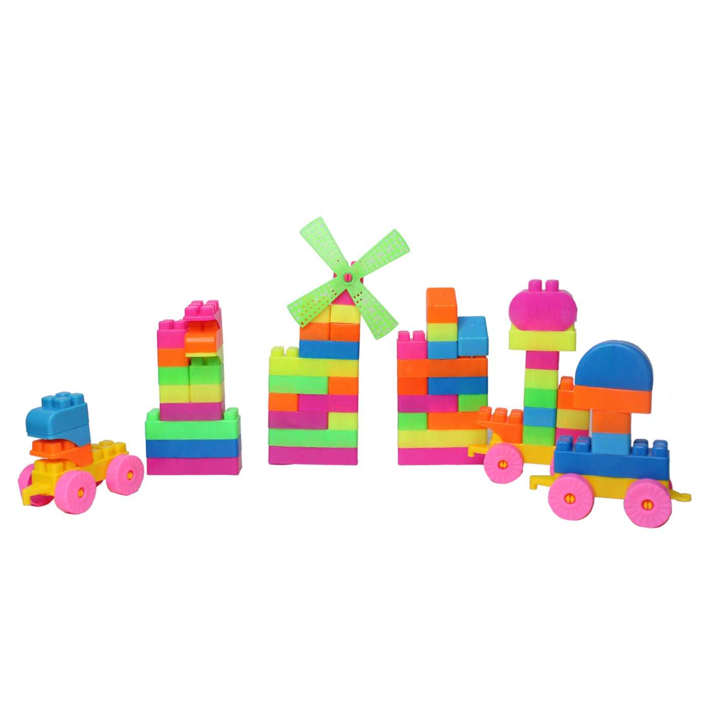 MAJIK Puzzles Building Blocks Toy Game for Kids and Children Multi Color (M4) 5