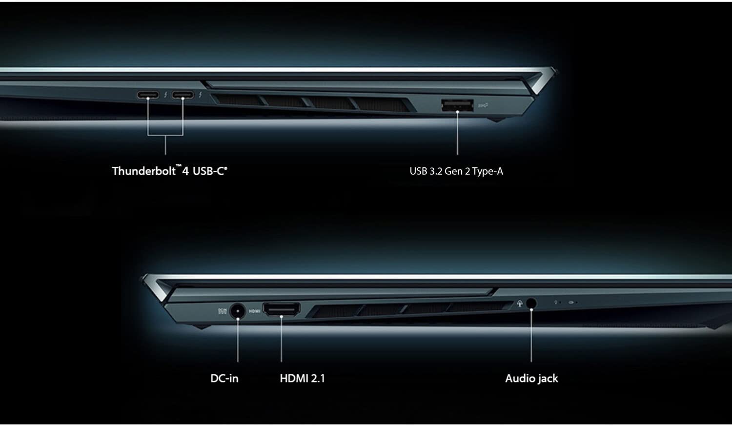 ASUS ZenBook Pro Duo 15 UX582 15.6" 4K OLED Touchscreen (Intel 14-Core i9-12900H, 32GB DDR5 RAM, 4TB SSD, GeForce RTX 3070 Ti) Business Laptop, ScreenPad Plus, Thunderbolt 4, Backlit, Pen, Win 11 Pro 6