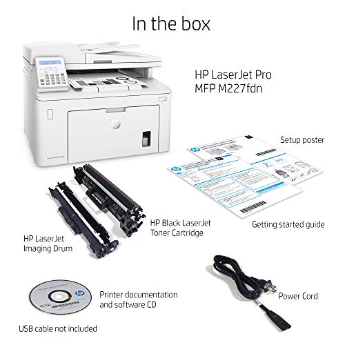 HP Laserjet Pro M227fdn All-in-One Monochrome Laser Printer with Auto Two-Sided Printing, Mobile Printing, Fax & Built-in Ethernet, Amazon Dash Replenishment Ready (G3Q79A) (Renewed) 4