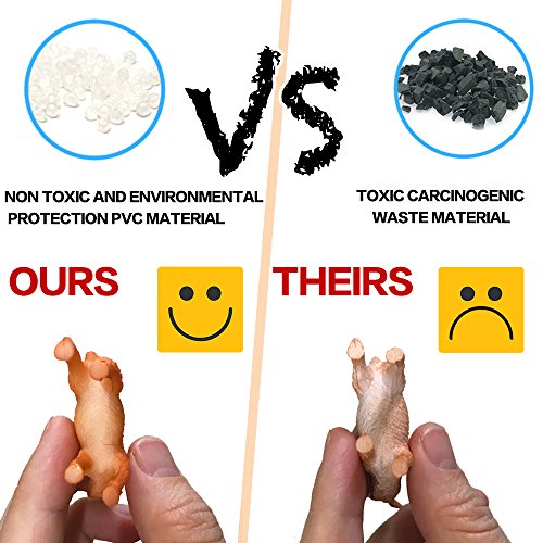 Yeonha Toys Animals Figure, 80 Piece Mini Safari Jungle Animals and Farm Animal Toys Set, Realistic Wild Vinyl Plastic Animal Learning Toys for Boys Girls Kids Toddlers Forest Party Favors 3