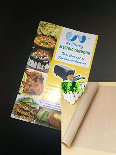 Wellberg Recipe Book for Electric Tandoor with Magic Cloth, 2-Piece, Multi-Color 1