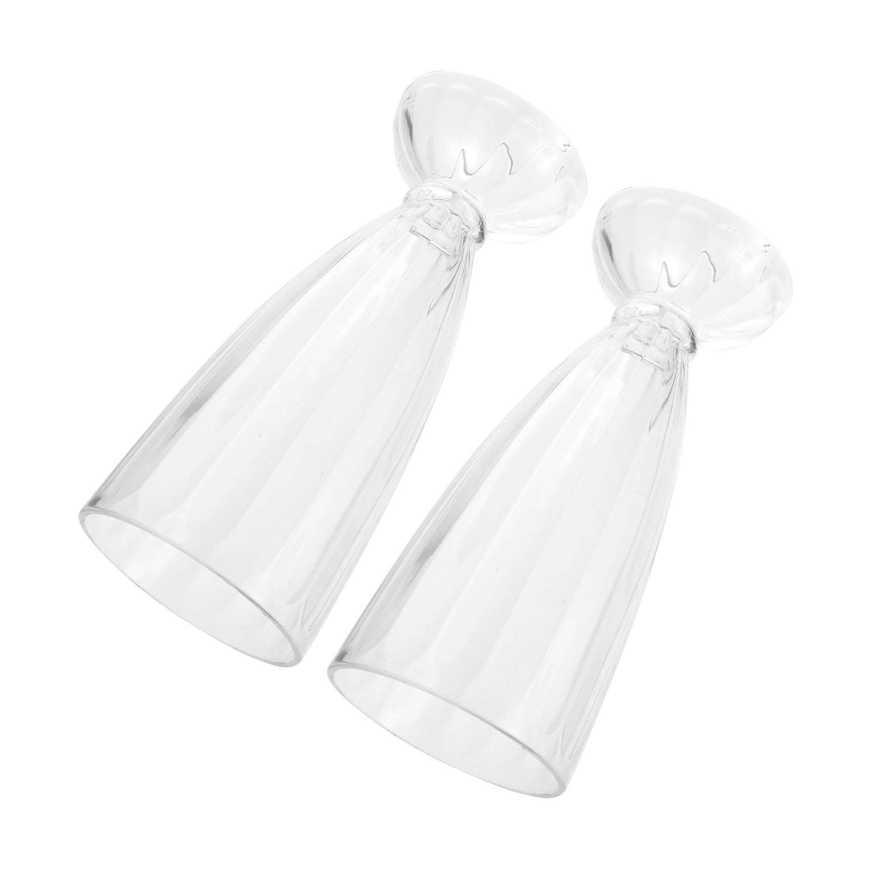 PRETYZOOM Acrylic Cocktail Bottle Wine Cup Set of 2 Milk Mugs Unbreakable Drinking Cups 425ml Smooth Surface Easy to Clean 1