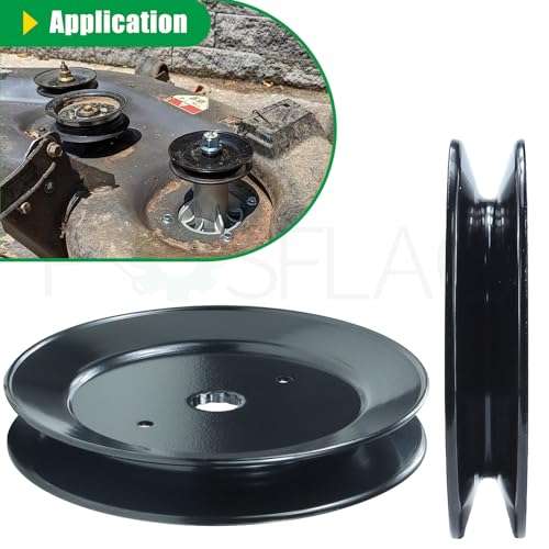 POSFLAG 153535 Pulley Mandrel Craftsman Replaces 129861, 153535, 173436, 177865, 532129861, 532153535, 532173436, 532177865, 539112171, 583681201, 21546127 for Husqvarna YTH18542, RZ5424 Tractors 5