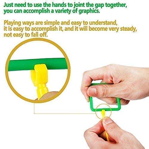 Mimi® Educational Ccreative Smart Sticks for Different Shape of Game Toys Set for Kids- Multi Color 4