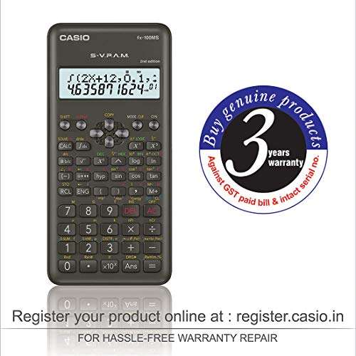 Casio FX-100MS 2nd Gen Non-Programmable Scientific Calculator, 300 Functions and 2-line Display 5