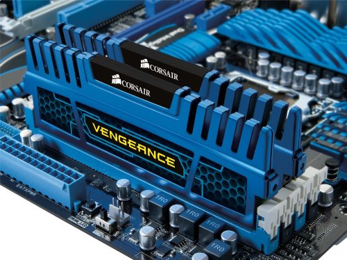 Corsair CMZ8GX3M2A1600C9B Vengeance Blue 8 GB (2X4 GB) PC3-12800 1600mHz DDR3 240-Pin SDRAM Dual Channel Memory Kit 1.5V 3