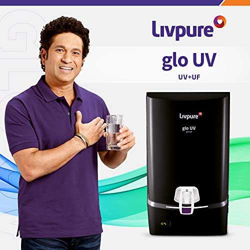 Livpure Glo UV, UV+UF Water Purifier for Home with 7 L Storage - Suitable for Municipal Water TDS up (Not Suitable for Borewell or Tanker water) 2