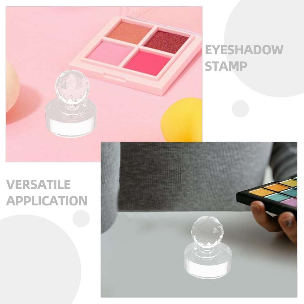 minkissy 2pcs Eyeshadow Pressing Tool Eyeshadow Platen Tool Eye Shadow Palette Repairing Tool for Blusher, Highlighter, and Eyeshadow Application (Round *2) 4