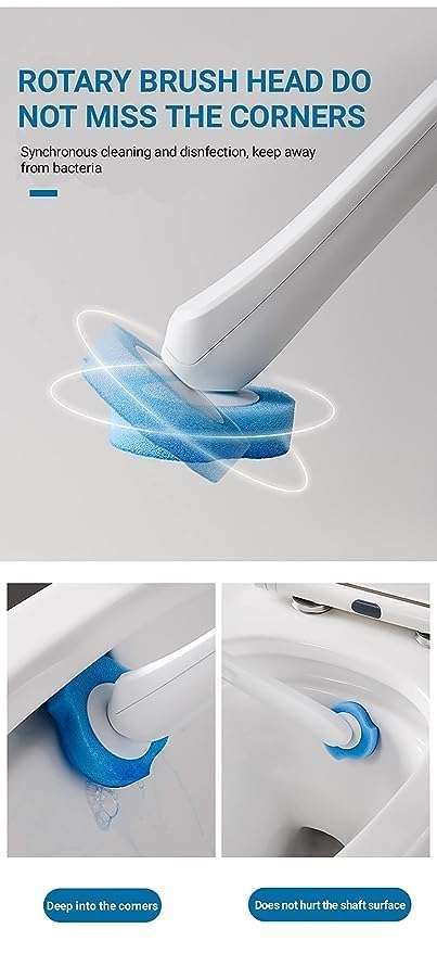 OENZA Disposable Toilet Riffils, Disposable Toilet Brush Refills, Toilet Brush Refills Bathroom Accessory Riffils Sets Household Products (8 Rifills Only) 5