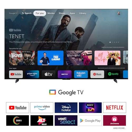 TCL 249 cm (98 inches) 4K Ultra HD Smart QD-Mini LED Google TV 98C755 (Black) 3