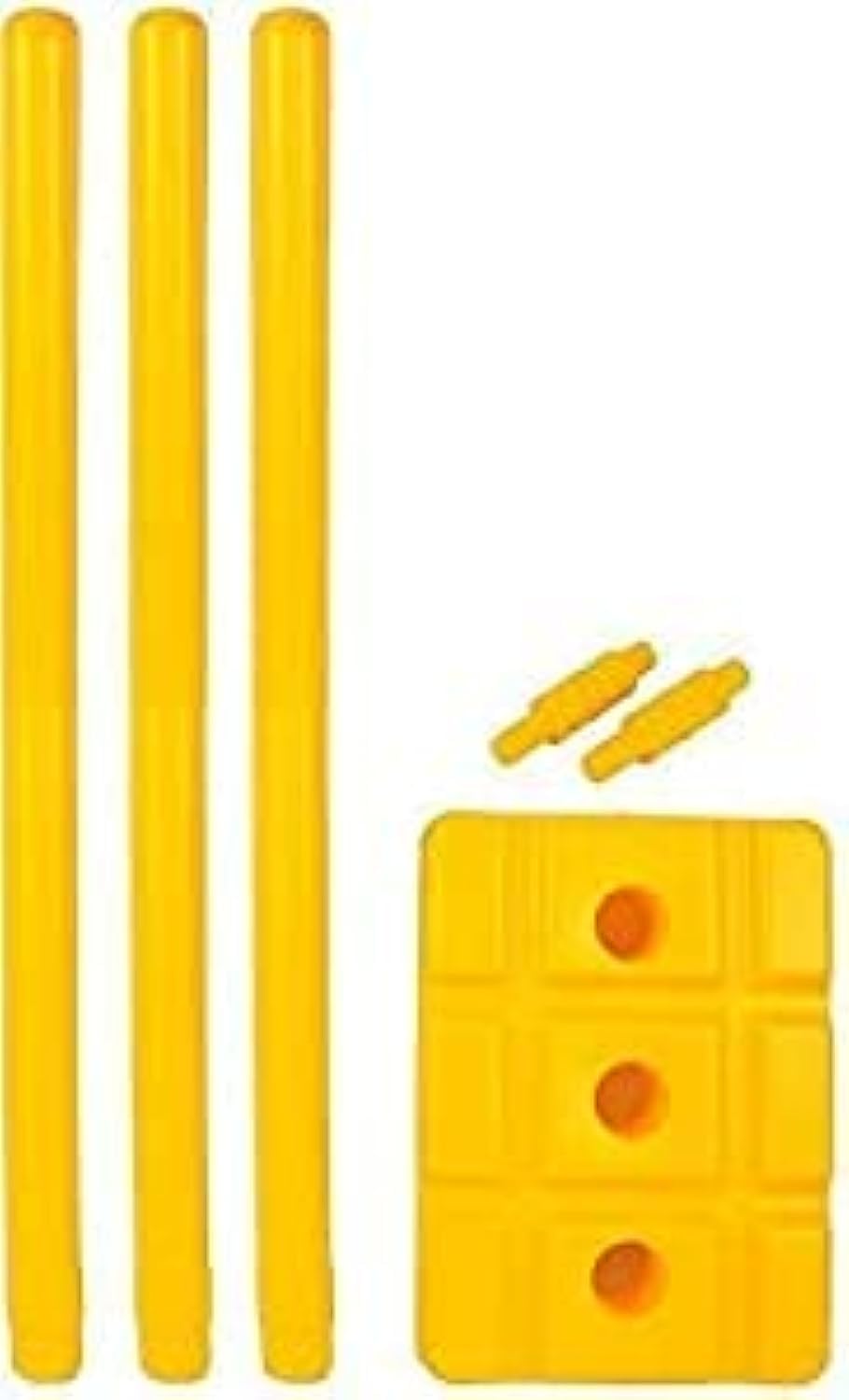 FORGESY Sports Kids Solid Plastic Cricket Stump Set (Large)