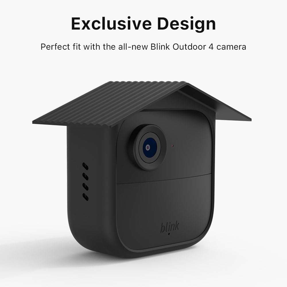 Holicfun Silicone Cover Skin for Blink Outdoor 4 (4th Gen) Smart Security Camera (3-Pack, Black) 4