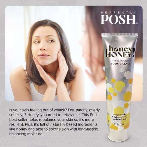 Perfectly Posh - Honey Honey Soothing Body Cream - Dry Skin Lotion with Dragon Fruit, Lime Fragrance - Premium Moisturizer - 162ml 5