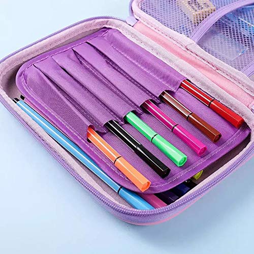 Arishto Unicorn Multipurpose Holographic Pencil Pouch/Case with Filled Sequin Water for Kids (Unicorn Pouch Mixed design's) 5