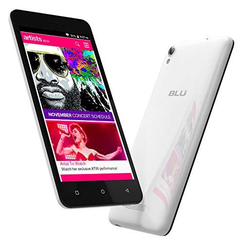 BLU Studio M HD 16GB - 5.0" Smartphone -US GSM Unlocked - White 5