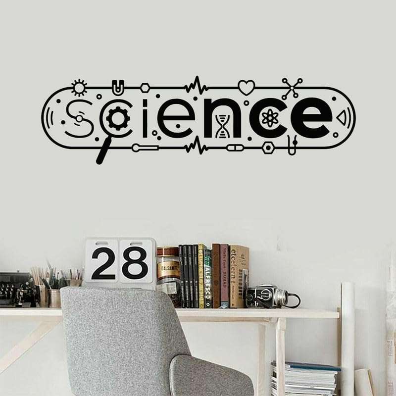GADGETS WRAP Vinyl Modern Interior Decor Science Lab Words Symbols Genius Viny 1