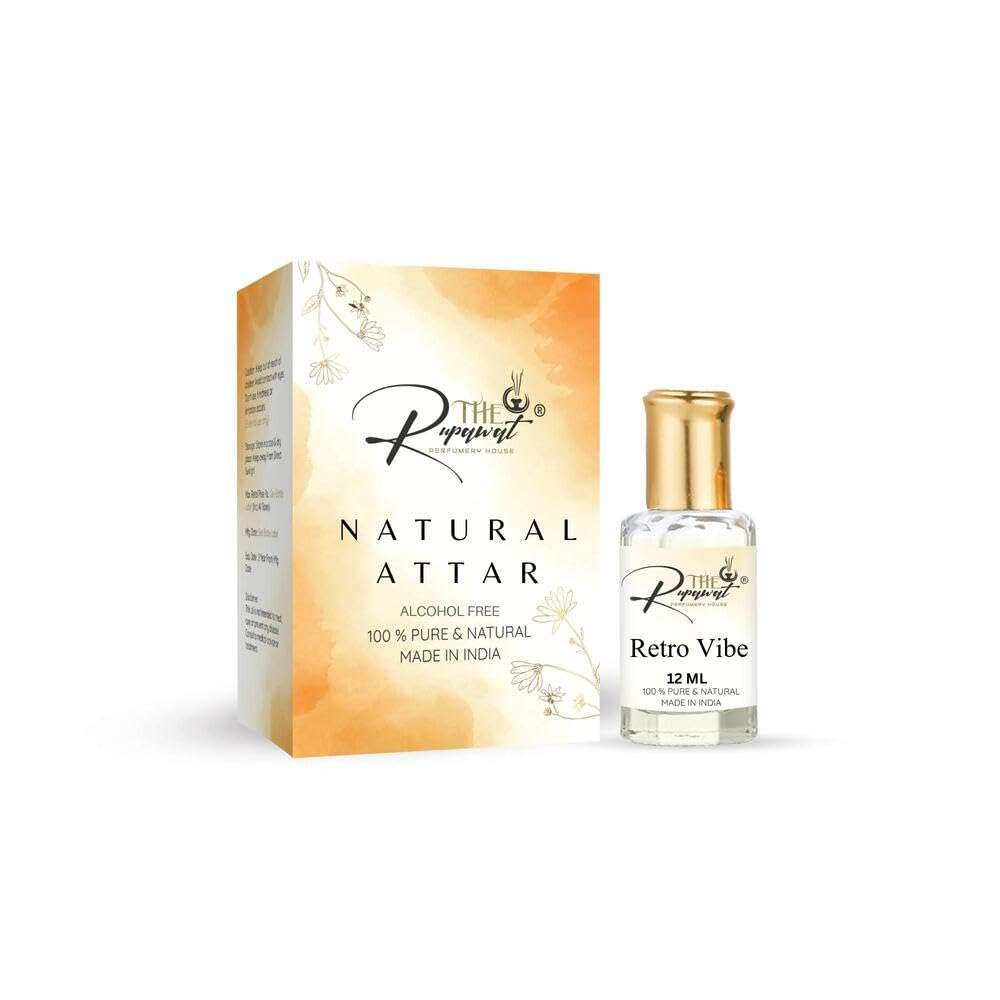 THE RUPAWAT Perfumery House - Attar for Men and Women (Retro Vibe) Perfume/Ittar/itr/Pure & Natural Alcohol Free Long Lasting Fragrance (12 ml) 1