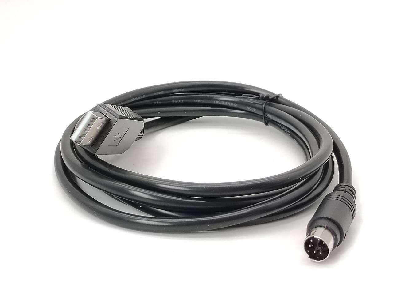 Pidwaok FT232RL USB to Mini DIN 6-Pin RS232 Programming Cable, 1.8M Serial Communication Cable for L-S (L-G) PLC XGB-XBC XGK XEC Series 5