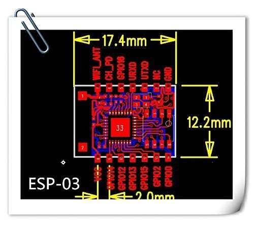 CIRCUIT SYSTEMS M285 ESP8266 ESP-03 Serial WiFi Module Wireless Transceiver Send Receive 3
