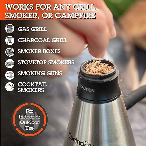 Camerons Smoking Wood Chips (Pecan)- Extra Fine Kiln Dried BBQ Chips- 100% All Natural Barbecue Smoker Shavings- 2lb Bag 2