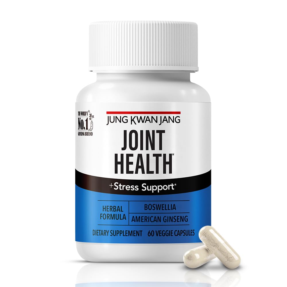 JungKwanJang Joint Health with Boswellia(500mg) and American Ginseng (143mg) for Mobility and Joint Support, 60 Capsules for Men and Women 1