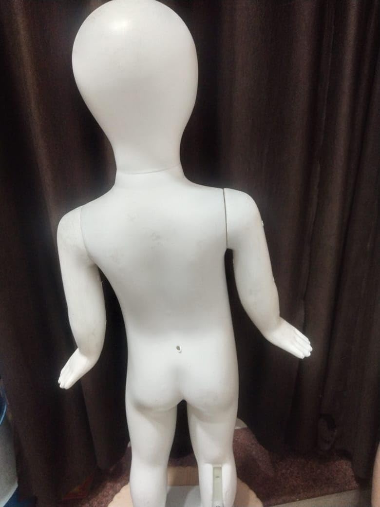 Risello Kids Dress Form Mannequin Display Dummy Mannequin White (Egg Face White, Pack of - 1) 4