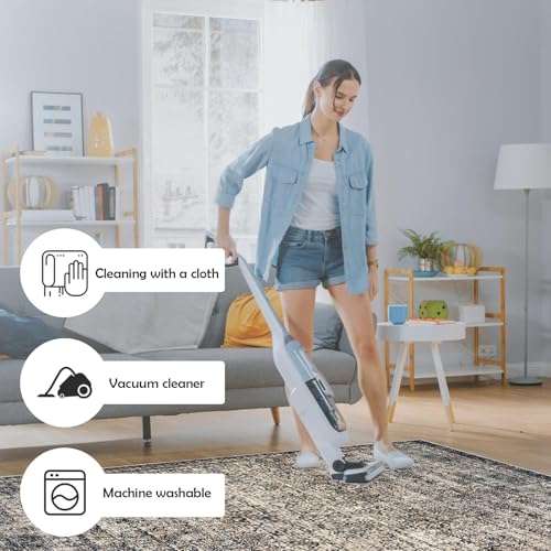 Throw Rugs with Rubber Backing Machine Washable Thin Area Rug 4x6 for Bedroom Living Room Indoor Distressed Waterproof Non-Slip Grey White Floral Print Carpet (C01, 4'x6') 4