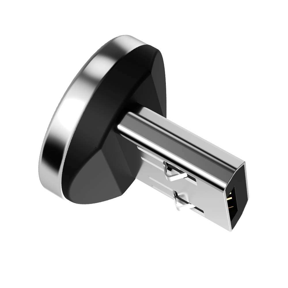 Ankndo Magnetic Phone Cable Adapter [5-Pack] Magnetic Connector Tip Heads 360° Rotating Strong Magnetic Plug for Micro USB Android Device 5