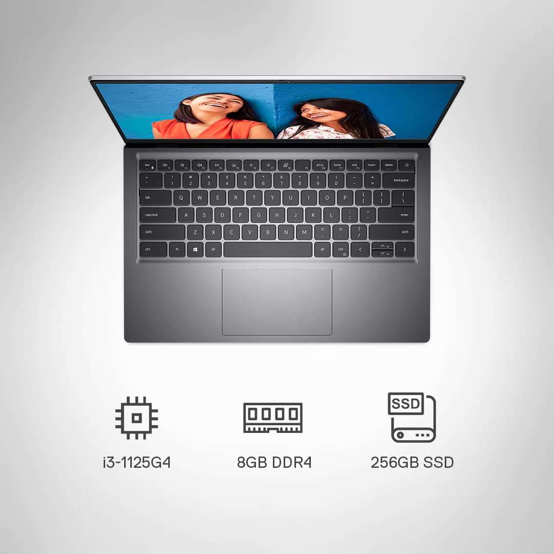 Dell New Inspiron 5410 2In1 Laptop Intel I3-1125G4, 8Gb, 256Gb Ssd, Windows 11 + Mso'21, 14 Inches (35.56 Cms) Touch Fhd 60Hz Display, Platinum Silver Color, Fpr + Backlit Kb (D560725Win9Se), 1.5Kgs 3