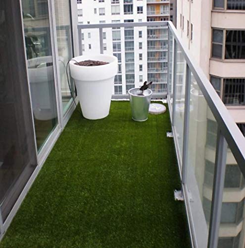 STK Natural Looking Green Grass Mat for Balcony, Lawn, Door, Lobby, Bedroom, Office OR Decoration, Size 2 X 5 Feet in High Density and Easy to Cut 2