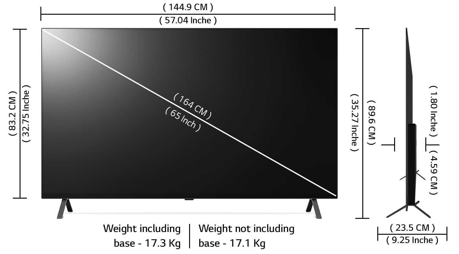 LG 164 cm (65 inches) 4K Ultra HD Smart OLED TV 65A3PSA (Rocky Black) 5