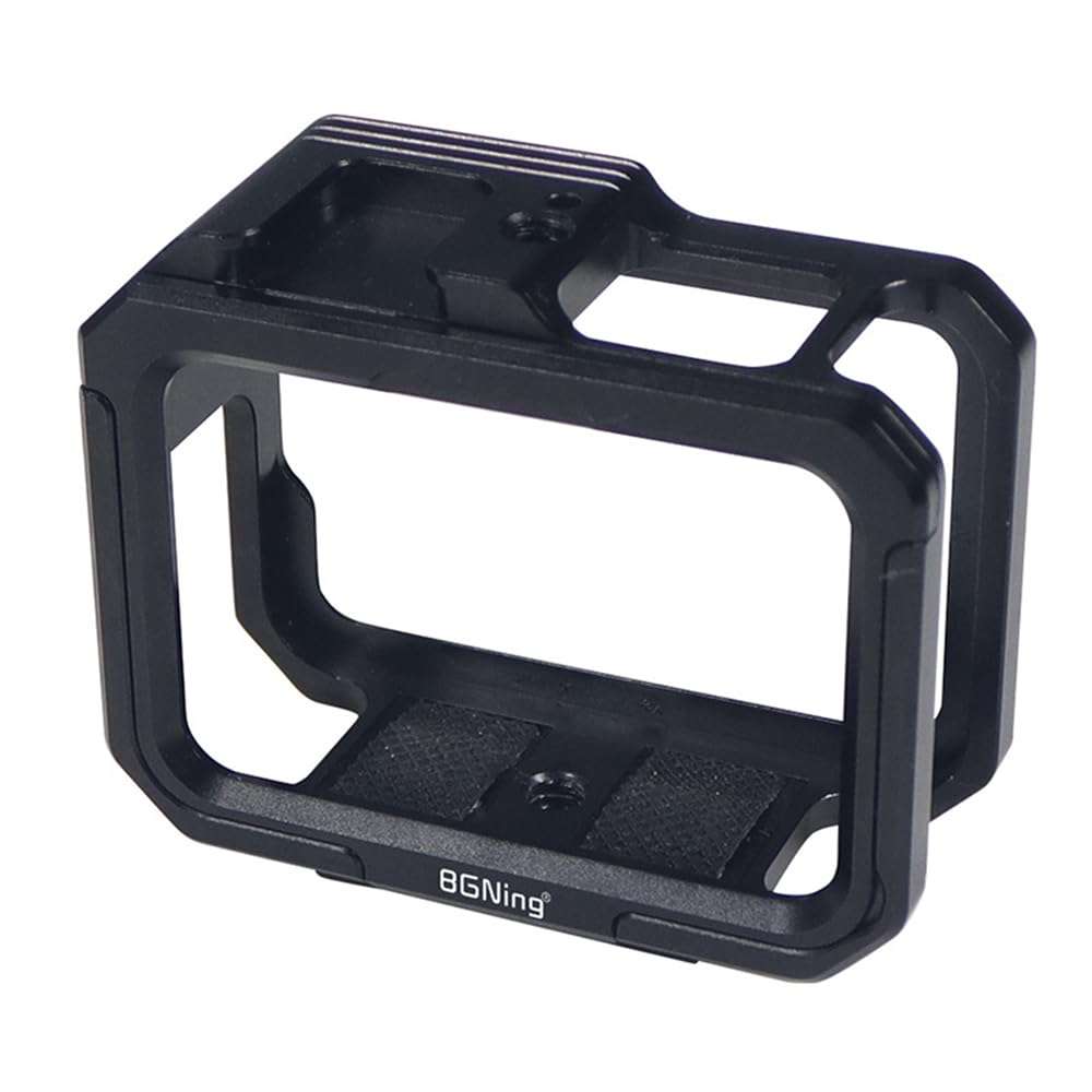 Aluminum Protective Frame Case Cage Housing Double Cold Shoe Mount Compatible with Gopro Hero 11 10 9 Black Action Cameras 1
