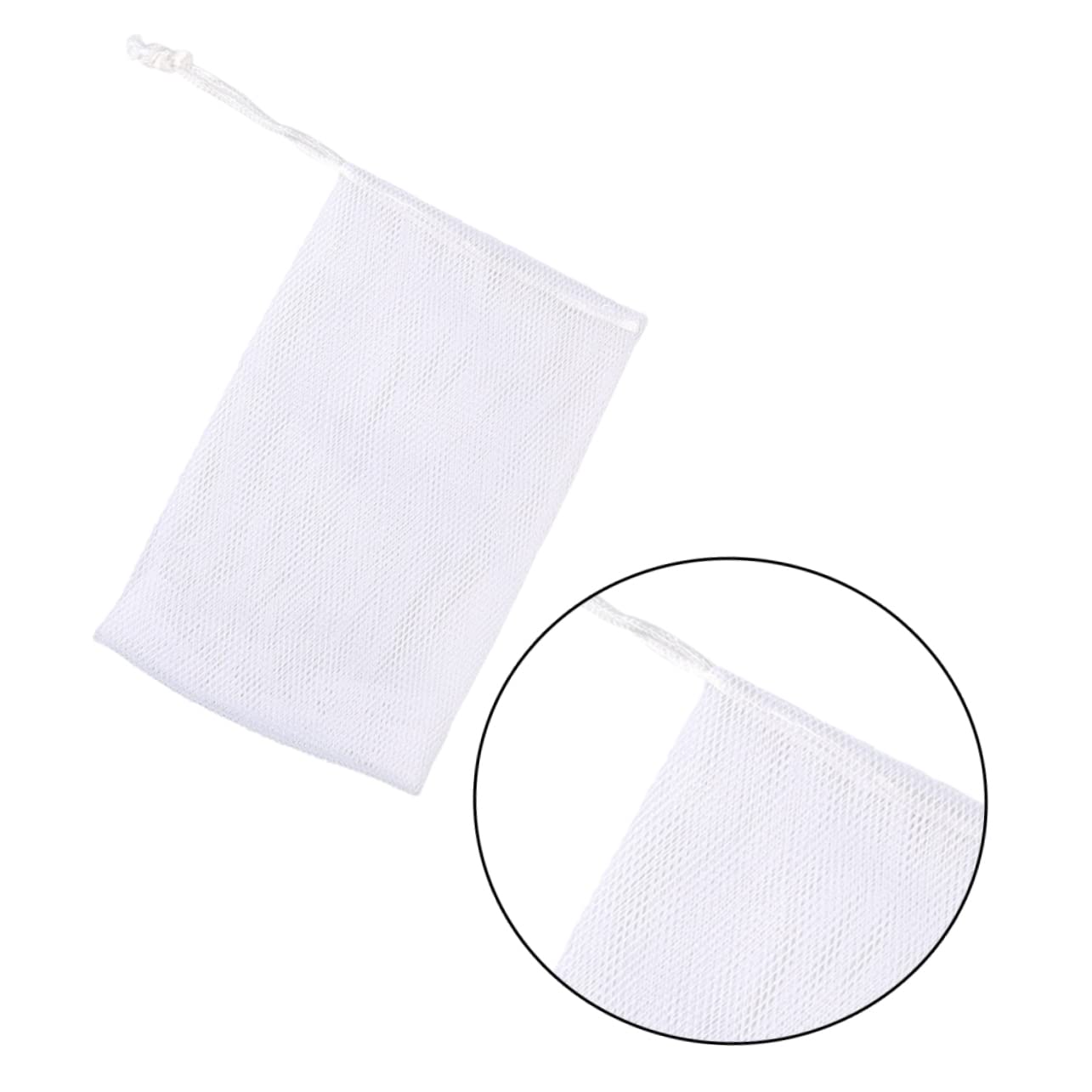 Beatifufu 10pcs Cleansing Foaming Nets Soap Dish with Lid Toiletry Toiletries Foaming Soap Dispenser Shower Foaming Nets Mesh Soap Bags for Soap Bars Soap Boxes Foam Net Foaming Facial White 4