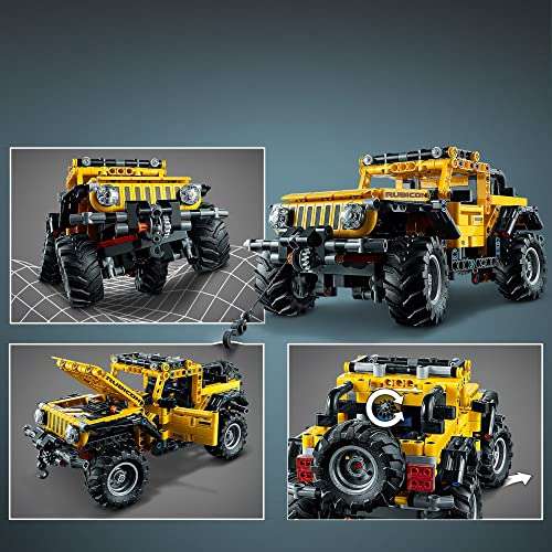 LEGO Technic Jeep Wrangler 4x4 Toy Car 42122 Model Building Kit - All Terrain Off Roader SUV Set, Authentic and Functional Design, STEM Birthday Gift Idea for Kids, Boys, and Girls Ages 9+ 6