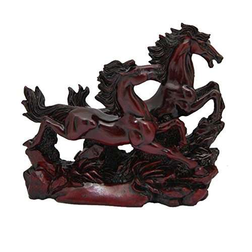 JPS Retail Feng Shui Two Running Horses Showpiece 1