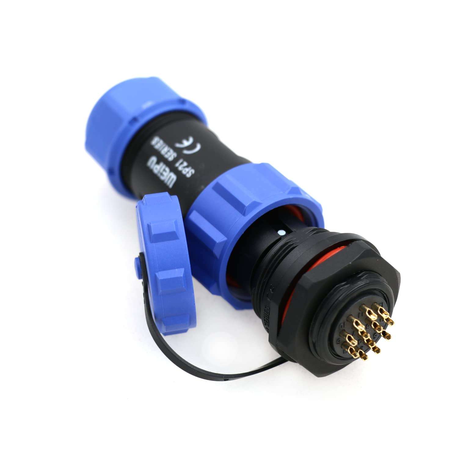 SZRMCC SP21 12Pin Waterproof Connector IP68 Circular Aviation Plug Socket High Voltage Industrial Power Cable Connector for LED Lighting/Marine/Automotive Outdoor Devices 4