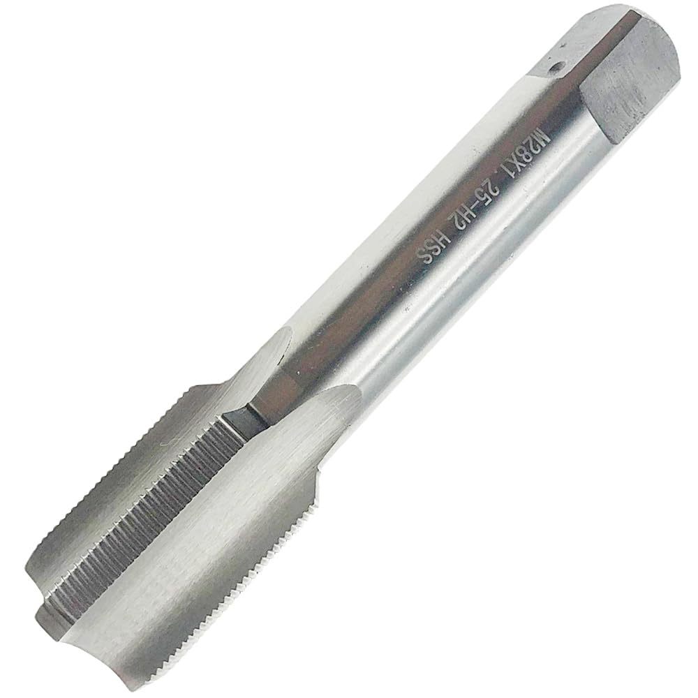 M28x1.25 Tap RH Right Hand M28 x 1.25 Tap Thread Tool Machine Cutting, M28 x 1.25 Metric Thread Tap Milling Machine Right Hand Tap Straight Fluted
