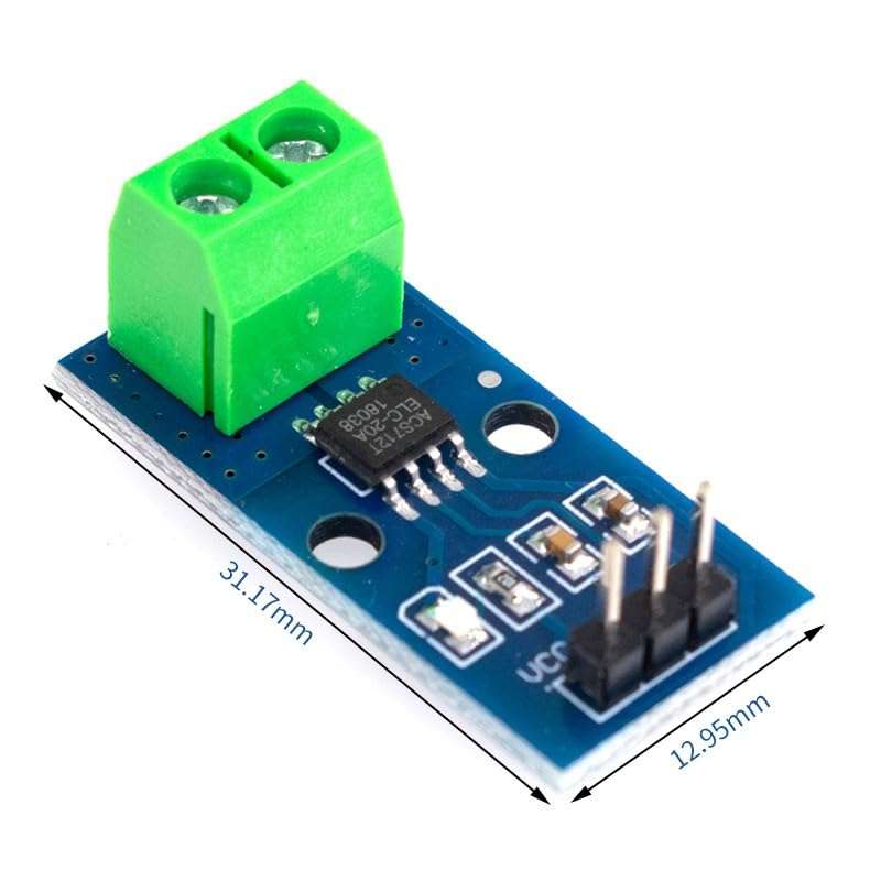 WWZMDiB ACS712 Range Current Sensor Module 5A 20A 30A Multiple Optional (5Pcs 20A) 2